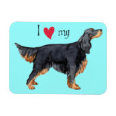 Magnet Flexible J'aime mon Gordon Setter (Horizontal)