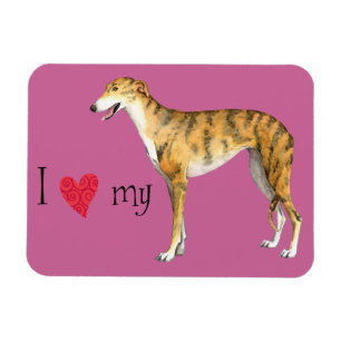 Magnet Flexible J'aime mon Greyhound