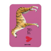 Magnet Flexible J'aime mon Greyhound (Vertical)