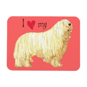 Magnet Flexible J'aime mon Komondor