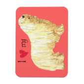 Magnet Flexible J'aime mon Komondor (Vertical)