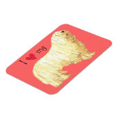 Magnet Flexible J'aime mon Komondor (Côté Gauche)