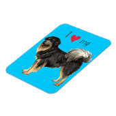 Magnet Flexible J'aime mon Mastiff tibétain (Côté Gauche)