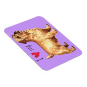 Magnet Flexible J'aime mon Norfolk Terrier (Côté Droit)