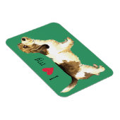 Magnet Flexible J'aime mon PBGV (Côté Droit)