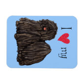 Magnet Flexible J'aime mon Puli (Horizontal)