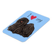 Magnet Flexible J'aime mon Puli (Côté Gauche)