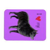 Magnet Flexible J'aime mon Schipperke (Horizontal)