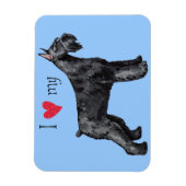 Magnet Flexible J'aime mon Schnauzer géant (Vertical)