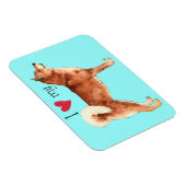 Magnet Flexible J'aime mon Shiba Inu (Côté Droit)
