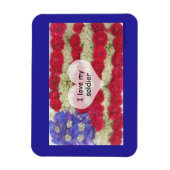 Magnet Flexible J'aime mon soldat (Vertical)