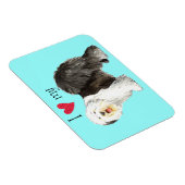 Magnet Flexible J'aime mon vieux chien anglais (Côté Droit)