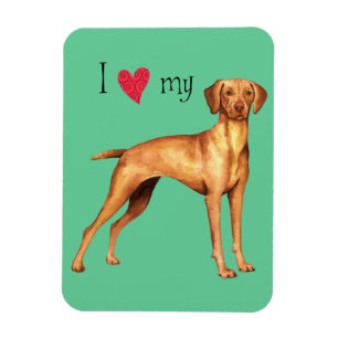 Magnet Flexible J'aime mon Vizsla