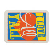 Magnet Flexible J'aime tout le monde (Horizontal)