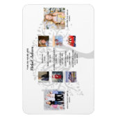 Magnet Flexible Jalons d'anniversaire PHOTO COLLAGE Family Tree Ca (Vertical)