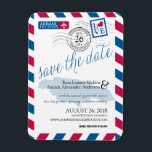 Magnet Flexible JAMAICA Airmail Enregistrer la date<br><div class="desc">TAILLE 3X4 Enregistrer la date - lettre d'avion ROUGE ET BLEU Conception de voyage pour votre mariage de destination en Jamaïque. Carte de la Jamaïque. Si vous avez besoin d'un autre emplacement,  d'un changement de couleur ou de cartes pour suivre ce thème,  envoyez un courriel à paula@labellarue.com</div>