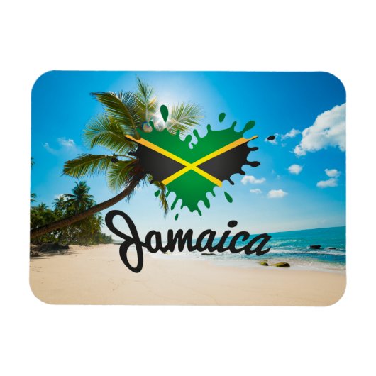 Magnet Flexible Jamaica Flag Island - Proud Jamaicans (Horizontal)