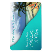 Magnet Flexible Jamaïque Save The Date (Eaux émeraude) (Vertical)