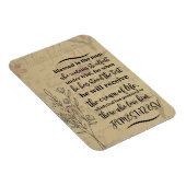 Magnet Flexible James 1:12 Verse de la Bible (Côté Droit)