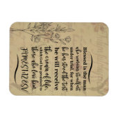 Magnet Flexible James 1:12 Verset de la Bible  (Horizontal)