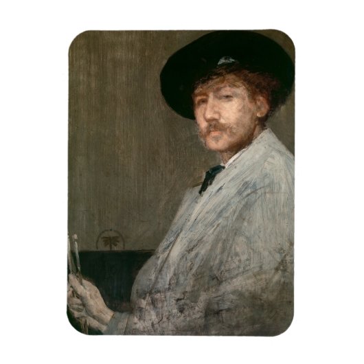 Magnet Flexible James Whistler - Portrait du peintre (Vertical)