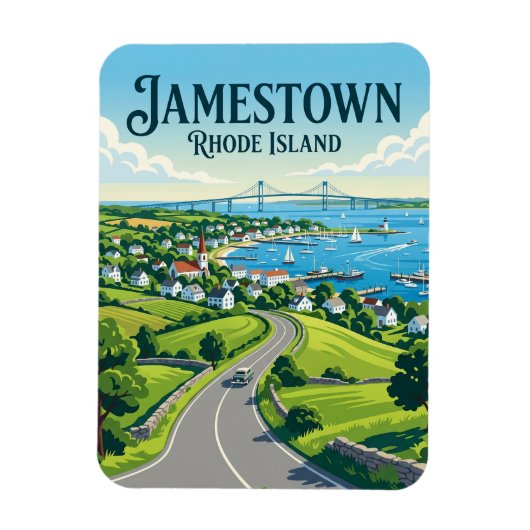 Magnet Flexible Jamestown Rhode Island (Vertical)