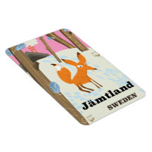 Jämtland Suède affiche de voyage vintage