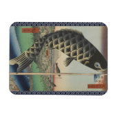 Magnet Flexible Japonais Koi Fish Festival Drapeau Antique (Horizontal)