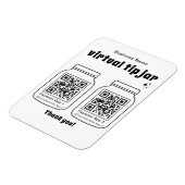 Magnet Flexible Jar de conseil virtuel avec 2 code QR (Côté Gauche)