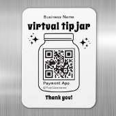 Magnet Flexible Jar de conseil virtuel avec code QR