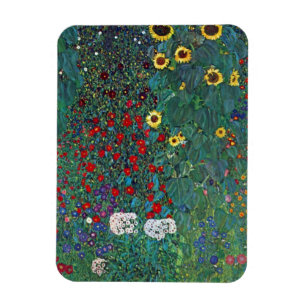 Magnet Flexible Jardin agricole avec tournesol par Klimt, Fleurs V