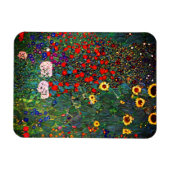 Magnet Flexible Jardin aux fleurs Gustav Klimt (Horizontal)