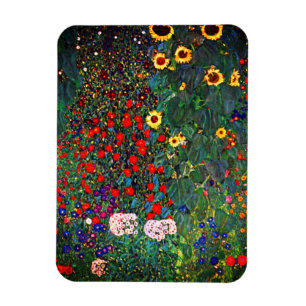 Magnet Flexible Jardin aux fleurs Gustav Klimt