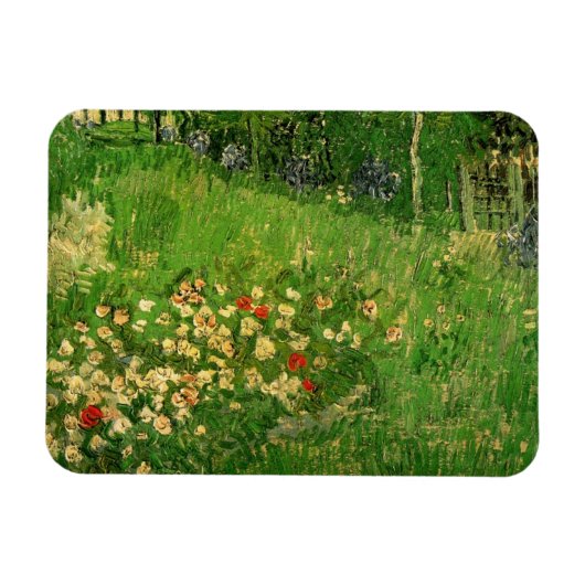 Magnet Flexible Jardin de Daubigny par Vincent van Gogh, Le Jardin (Horizontal)