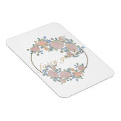 Magnet Flexible Jardin de fées élégant motif de fleurs roses ferss (Côté Droit)