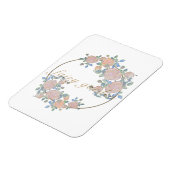 Magnet Flexible Jardin de fées élégant motif de fleurs roses ferss (Côté Gauche)