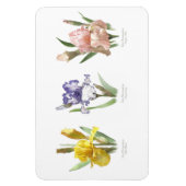 Magnet Flexible Jardin de fleurs d'iris (Vertical)