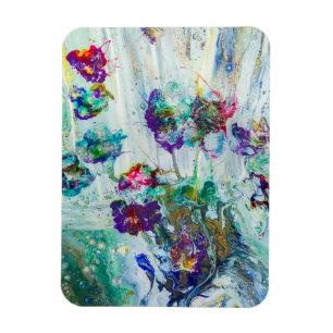 Magnet Flexible Jardin des colibris Peinture abstraite