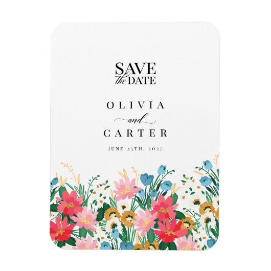 Magnet Flexible Jardin des fleurs Mariage Fleur sauvage Enregistre (Vertical)