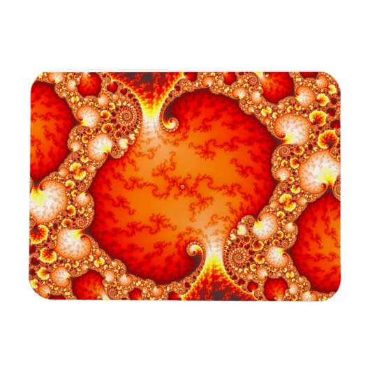 Magnet Flexible Jardin volcanique - Art fractal (Horizontal)