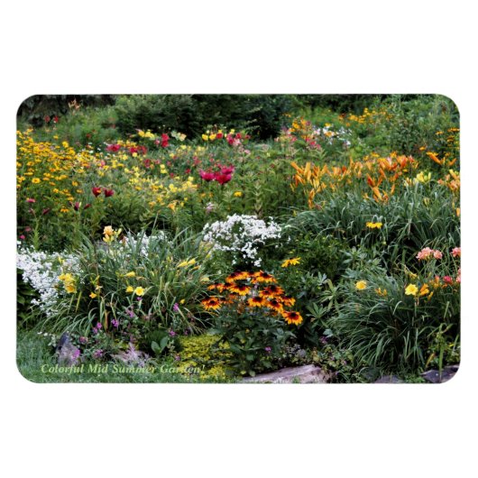 Magnet Flexible Jardins Colorés En Plein Été ! (Horizontal)