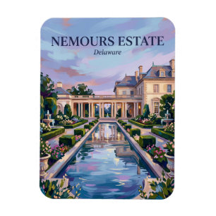 Magnet Flexible Jardins du domaine de Nemours États-Unis