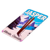 Magnet Flexible Jasper Alberta affiche de voyage du Canada (Côté Gauche)