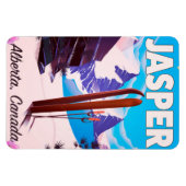 Magnet Flexible Jasper Alberta affiche de voyage du Canada (Horizontal)