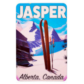 Magnet Flexible Jasper Alberta affiche de voyage du Canada (Vertical)