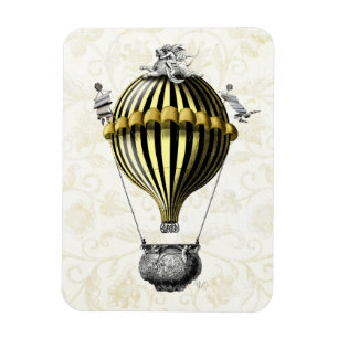 Magnet Flexible Jaune baroque de noir de ballon