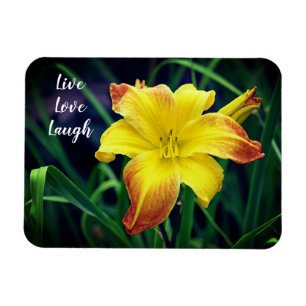 Magnet Flexible Jaune et orange Daylily Motivational
