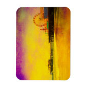 Magnet Flexible Jaune et violet Père Noël Monica Pier (Vertical)