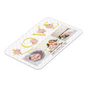 Magnet Flexible Jaune, gris AMOUR, roses roses roses roses Valenti (Côté Gauche)