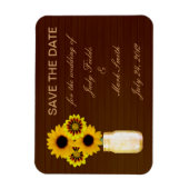 Magnet Flexible Jaune Rustique Mason Jaune Jar Enregistrer l'aiman (Vertical)